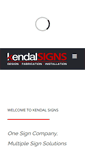 Mobile Screenshot of kendalsigns.com